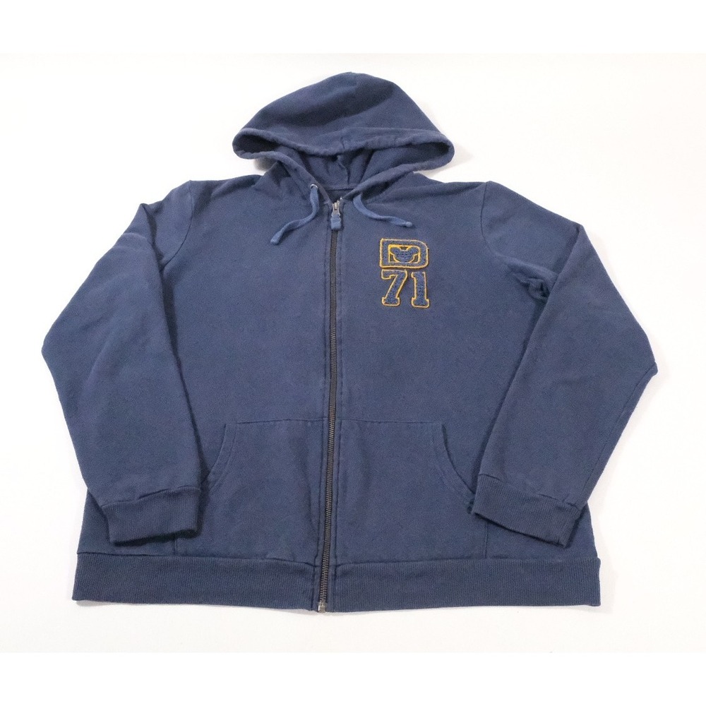 Disney Parks Hoodie Women XL Navy Blue Walt Disney World Est 1971 Full Zip